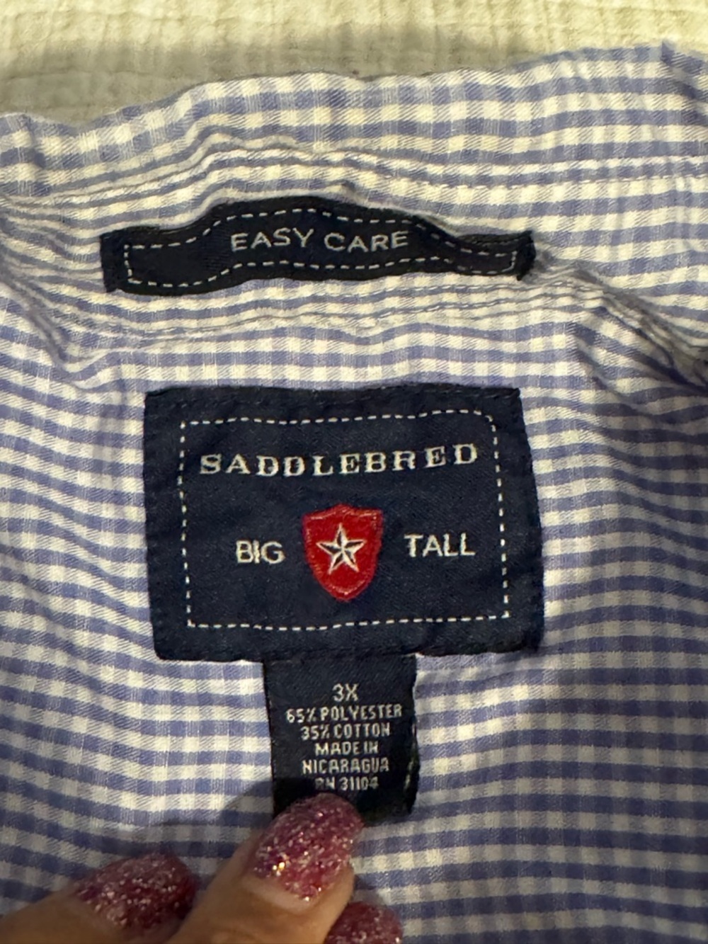 Saddlebred Big & Tall Men’s Short Sleeve Button Up Shirts Lot Of Three Size 3X - Picture 4 of 11